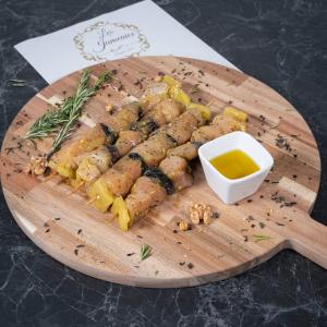 Brochette de poulet thym - citron